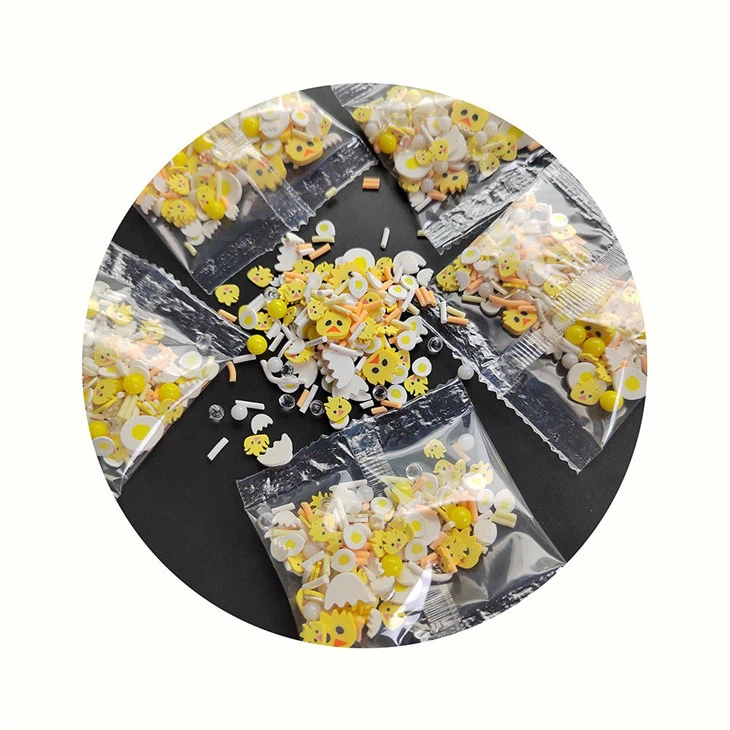 Yellow Chicken Mix Egg Polymer Clay